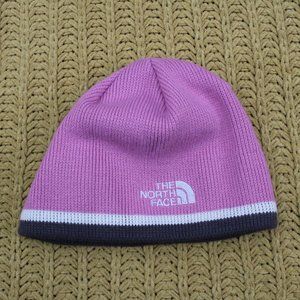 The North Face Pink, White, and Gray Girl's Hat